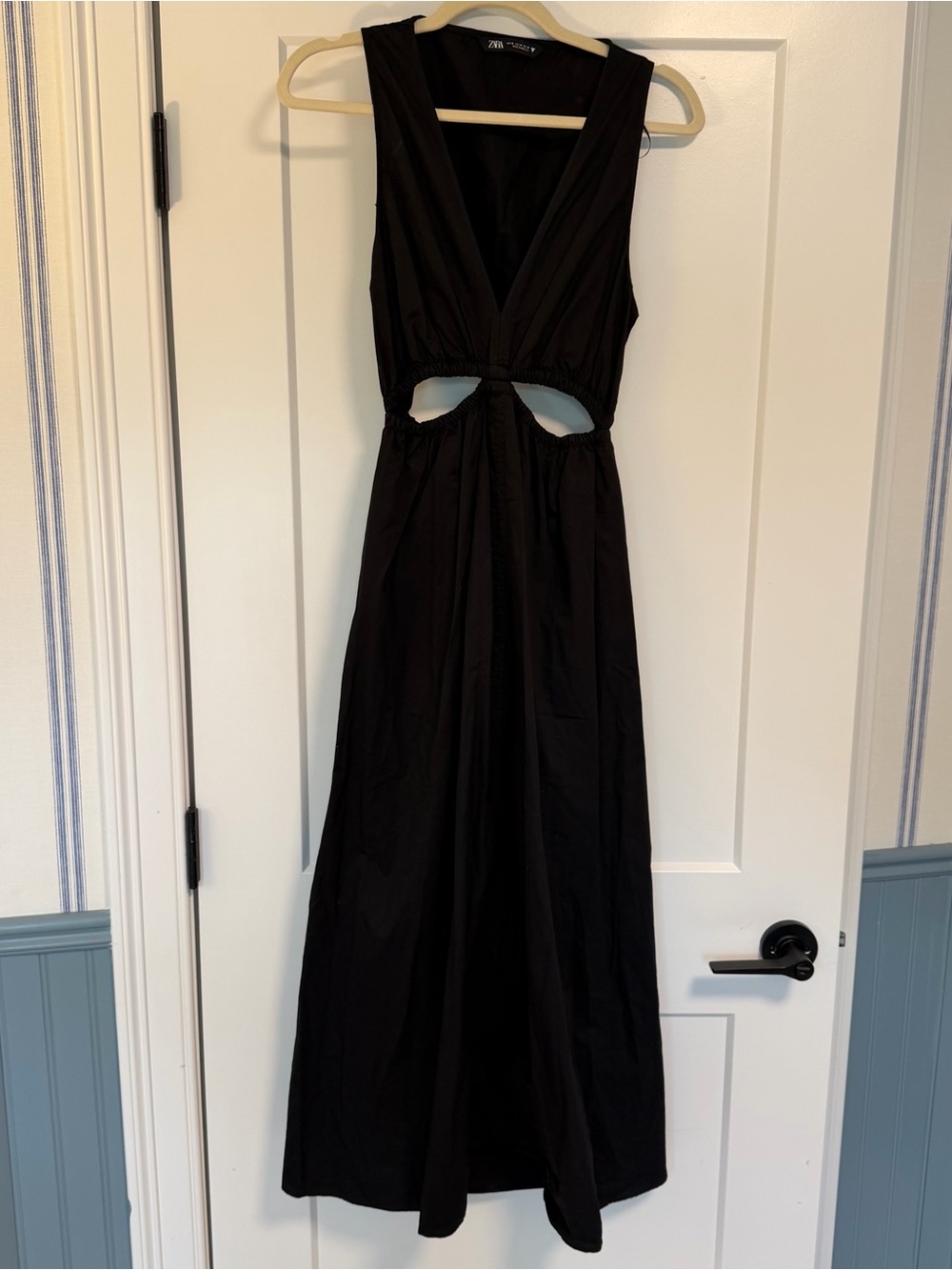 Zara Black Cutout Maxi Dress